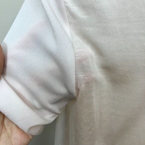 Light Pink Short Sleeve Blouse - Picture 5 of 8